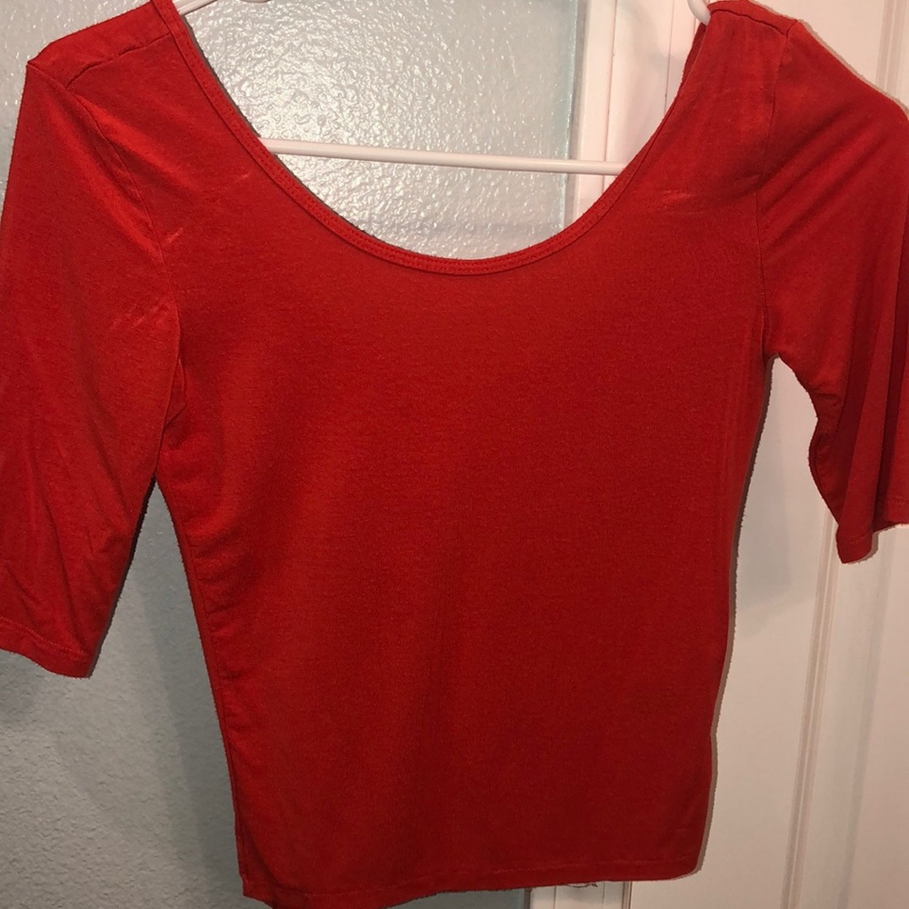 Aeropostale scoop back crop top
